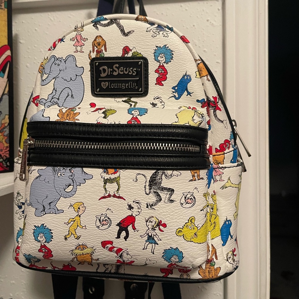 Retired Loungefly Dr. Seuss Backpack NWT